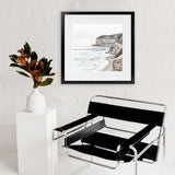 Shop Great Ocean Road II (Square) Art Print-Coastal, Neutrals, Square, View All, White-framed painted poster wall decor artwork