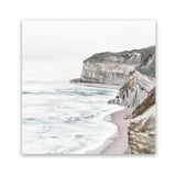 Shop Great Ocean Road II (Square) Art Print-Coastal, Neutrals, Square, View All, White-framed painted poster wall decor artwork