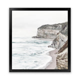 Shop Great Ocean Road II (Square) Art Print-Coastal, Neutrals, Square, View All, White-framed painted poster wall decor artwork