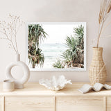 Shop Wategos Views Photo Art Print-Boho, Coastal, Green, Landscape, Nature, Photography, Tropical, View All-framed poster wall decor artwork