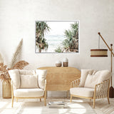 Shop Wategos Views Photo Canvas Art Print-Boho, Coastal, Green, Landscape, Nature, Photography, Photography Canvas Prints, Tropical, View All-framed wall decor artwork