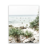Shop Wategos Beach II Photo Art Print-Boho, Coastal, Green, Photography, Portrait, Tropical, View All-framed poster wall decor artwork