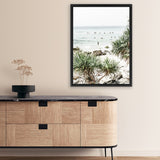Shop Wategos Beach II Photo Canvas Art Print-Boho, Coastal, Green, Photography, Photography Canvas Prints, Portrait, Tropical, View All-framed wall decor artwork