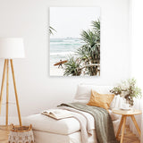 Shop Byron Bay Longboarder Photo Canvas Art Print-Coastal, Green, Nature, Photography, Photography Canvas Prints, Portrait, Tropical, View All-framed wall decor artwork