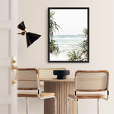 Shop Wategos Beach III Photo Canvas Art Print-Boho, Coastal, Green, Photography, Photography Canvas Prints, Portrait, Tropical, View All-framed wall decor artwork