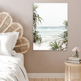 Shop Wategos Beach III Photo Canvas Art Print-Boho, Coastal, Green, Photography, Photography Canvas Prints, Portrait, Tropical, View All-framed wall decor artwork