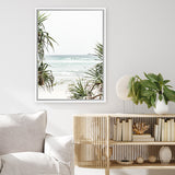 Shop Wategos Beach III Photo Canvas Art Print-Boho, Coastal, Green, Photography, Photography Canvas Prints, Portrait, Tropical, View All-framed wall decor artwork