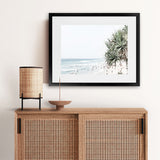 Shop Point Lookout Beach Photo Art Print-Coastal, Green, Landscape, Photography, Tropical, View All, White-framed poster wall decor artwork