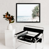 Shop Point Lookout Beach Photo Art Print-Coastal, Green, Landscape, Photography, Tropical, View All, White-framed poster wall decor artwork