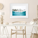 Shop Palm Oasis Photo Art Print-Amalfi Coast Italy, Blue, Coastal, Green, Landscape, Photography, Tropical, View All-framed poster wall decor artwork