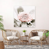 Shop Waratah Flowers III (Square) Photo Canvas Art Print-Florals, Hamptons, Photography, Photography Canvas Prints, Pink, Purple, Square, View All-framed wall decor artwork