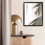 Shop Palm Building Photo Art Print-Amalfi Coast Italy, Boho, Botanicals, Coastal, Green, Hamptons, Photography, Portrait, Tropical, View All, White-framed poster wall decor artwork
