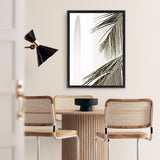 Shop Palm Building Photo Canvas Art Print-Amalfi Coast Italy, Boho, Botanicals, Coastal, Green, Hamptons, Photography, Photography Canvas Prints, Portrait, Tropical, View All, White-framed wall decor artwork