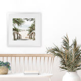 Shop Wategos Beach I (Square) Photo Art Print-Boho, Coastal, Green, Hamptons, Photography, Square, Tropical, View All-framed poster wall decor artwork