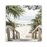 Shop Wategos Beach I (Square) Photo Art Print-Boho, Coastal, Green, Hamptons, Photography, Square, Tropical, View All-framed poster wall decor artwork