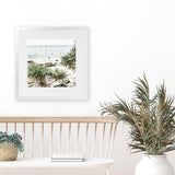 Shop Wategos Beach II (Square) Photo Art Print-Boho, Coastal, Green, Photography, Square, Tropical, View All-framed poster wall decor artwork