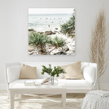 Shop Wategos Beach II (Square) Photo Canvas Art Print-Boho, Coastal, Green, Photography, Photography Canvas Prints, Square, Tropical, View All-framed wall decor artwork