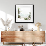 Shop Wategos Beach III (Square) Photo Art Print-Boho, Coastal, Green, Photography, Square, Tropical, View All, White-framed poster wall decor artwork