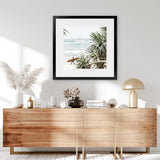 Shop Byron Bay Longboarder (Square) Photo Art Print-Coastal, Green, Photography, Square, Tropical, View All-framed poster wall decor artwork