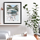 Shop Ristorante Ciro II Photo Art Print-Amalfi Coast Italy, Blue, Coastal, Green, Photography, Portrait, Tropical, View All-framed poster wall decor artwork