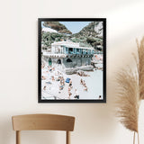 Shop Ristorante Ciro II Photo Art Print-Amalfi Coast Italy, Blue, Coastal, Green, Photography, Portrait, Tropical, View All-framed poster wall decor artwork
