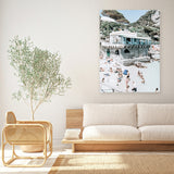 Shop Ristorante Ciro II Photo Canvas Art Print-Amalfi Coast Italy, Blue, Coastal, Green, Photography, Photography Canvas Prints, Portrait, Tropical, View All-framed wall decor artwork