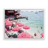 Shop Capri Days Photo Canvas Art Print-Amalfi Coast Italy, Blue, Coastal, Green, Landscape, Photography, Photography Canvas Prints, Pink, Red, Tropical, View All-framed wall decor artwork