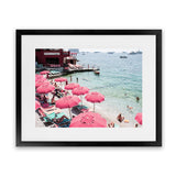 Shop Capri Days Photo Art Print-Amalfi Coast Italy, Blue, Coastal, Green, Landscape, Photography, Pink, Red, Tropical, View All-framed poster wall decor artwork