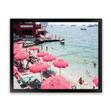 Shop Capri Days Photo Art Print-Amalfi Coast Italy, Blue, Coastal, Green, Landscape, Photography, Pink, Red, Tropical, View All-framed poster wall decor artwork