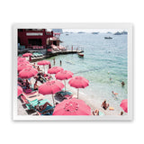 Shop Capri Days Photo Art Print-Amalfi Coast Italy, Blue, Coastal, Green, Landscape, Photography, Pink, Red, Tropical, View All-framed poster wall decor artwork