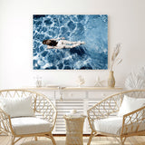 Shop Underwater I Photo Canvas Art Print-Blue, Coastal, Landscape, People, Photography, Photography Canvas Prints, Tropical, View All-framed wall decor artwork