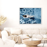 Shop Underwater I Photo Canvas Art Print-Blue, Coastal, Landscape, People, Photography, Photography Canvas Prints, Tropical, View All-framed wall decor artwork