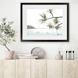 Shop Afternoon Surf Photo Art Print-Boho, Coastal, Green, Landscape, Photography, Tropical, View All, White-framed poster wall decor artwork