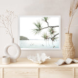 Shop Afternoon Surf Photo Art Print-Boho, Coastal, Green, Landscape, Photography, Tropical, View All, White-framed poster wall decor artwork