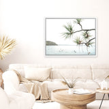 Shop Afternoon Surf Photo Canvas Art Print-Boho, Coastal, Green, Landscape, Photography, Photography Canvas Prints, Tropical, View All, White-framed wall decor artwork