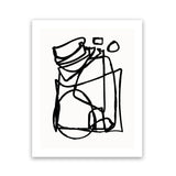 Shop Abstract Line Art Print-Abstract, Black, Dan Hobday, Portrait, Rectangle, View All, White-framed painted poster wall decor artwork