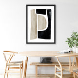 Shop Abstract View 1 Canvas Art Print-Abstract, Black, Brown, Dan Hobday, Portrait, Rectangle, View All-framed wall decor artwork