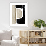 Shop Abstract View 1 Canvas Art Print-Abstract, Black, Brown, Dan Hobday, Portrait, Rectangle, View All-framed wall decor artwork
