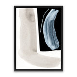 Shop Adjacent 1 Canvas Art Print-Abstract, Black, Dan Hobday, Neutrals, Portrait, Rectangle, View All-framed wall decor artwork
