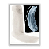 Shop Adjacent 1 Canvas Art Print-Abstract, Black, Dan Hobday, Neutrals, Portrait, Rectangle, View All-framed wall decor artwork