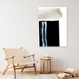 Shop Adjacent 2 Canvas Art Print-Abstract, Black, Dan Hobday, Portrait, Rectangle, View All-framed wall decor artwork