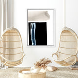 Shop Adjacent 2 Canvas Art Print-Abstract, Black, Dan Hobday, Portrait, Rectangle, View All-framed wall decor artwork