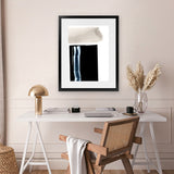 Shop Adjacent 2 Art Print-Abstract, Black, Dan Hobday, Portrait, Rectangle, View All-framed painted poster wall decor artwork