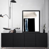 Shop Adjacent 2 Art Print-Abstract, Black, Dan Hobday, Portrait, Rectangle, View All-framed painted poster wall decor artwork