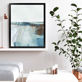 Shop Adventure Art Print-Abstract, Blue, Dan Hobday, Portrait, Rectangle, View All, White-framed painted poster wall decor artwork