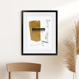 Shop Afternoon Art Print-Abstract, Brown, Dan Hobday, Portrait, Rectangle, View All, White-framed painted poster wall decor artwork