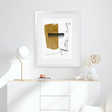 Shop Afternoon Art Print-Abstract, Brown, Dan Hobday, Portrait, Rectangle, View All, White-framed painted poster wall decor artwork