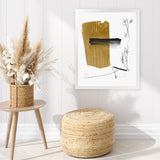 Shop Afternoon Art Print-Abstract, Brown, Dan Hobday, Portrait, Rectangle, View All, White-framed painted poster wall decor artwork