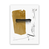 Shop Afternoon Canvas Art Print-Abstract, Brown, Dan Hobday, Portrait, Rectangle, View All, White-framed wall decor artwork