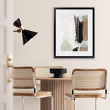 Shop Avenue Art Print-Abstract, Black, Brown, Dan Hobday, Portrait, Rectangle, View All, White-framed painted poster wall decor artwork